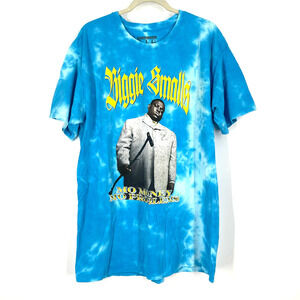 Biggie Smalls Mo Money Mo Problems T-Shirt Blue Tie Dye Large NWOT